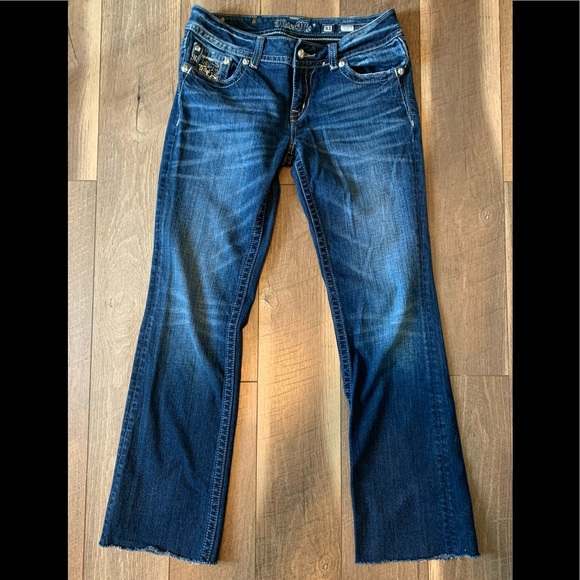 Miss Me Jeans Sz 31 Unhemmed - Picture 1 of 10